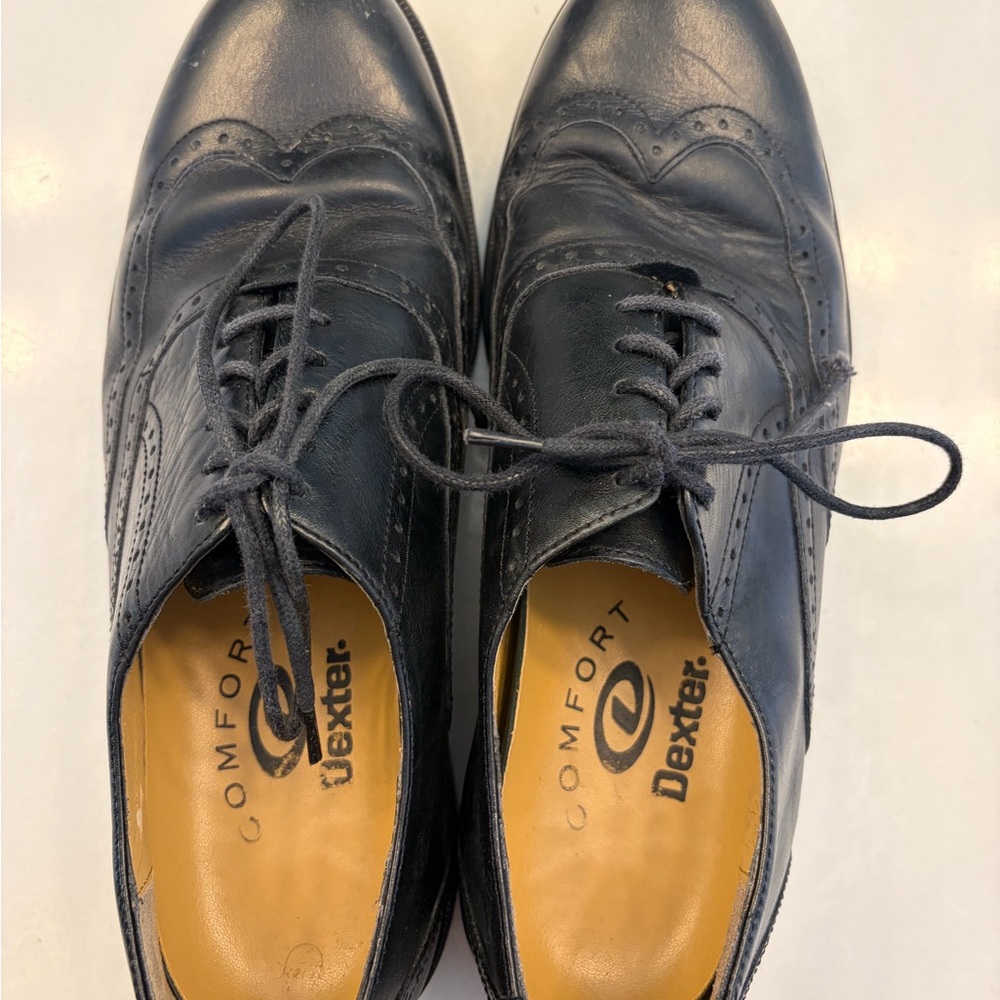 Dexter Men's Black Leather Oxfords
